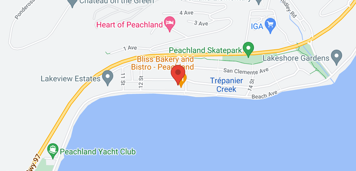 map of #304 4200 Beach Avenue
